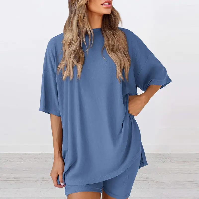 PRETTYGARDEN Crewneck Two-Piece Set