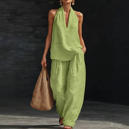 Boho Linen Two Piece Set