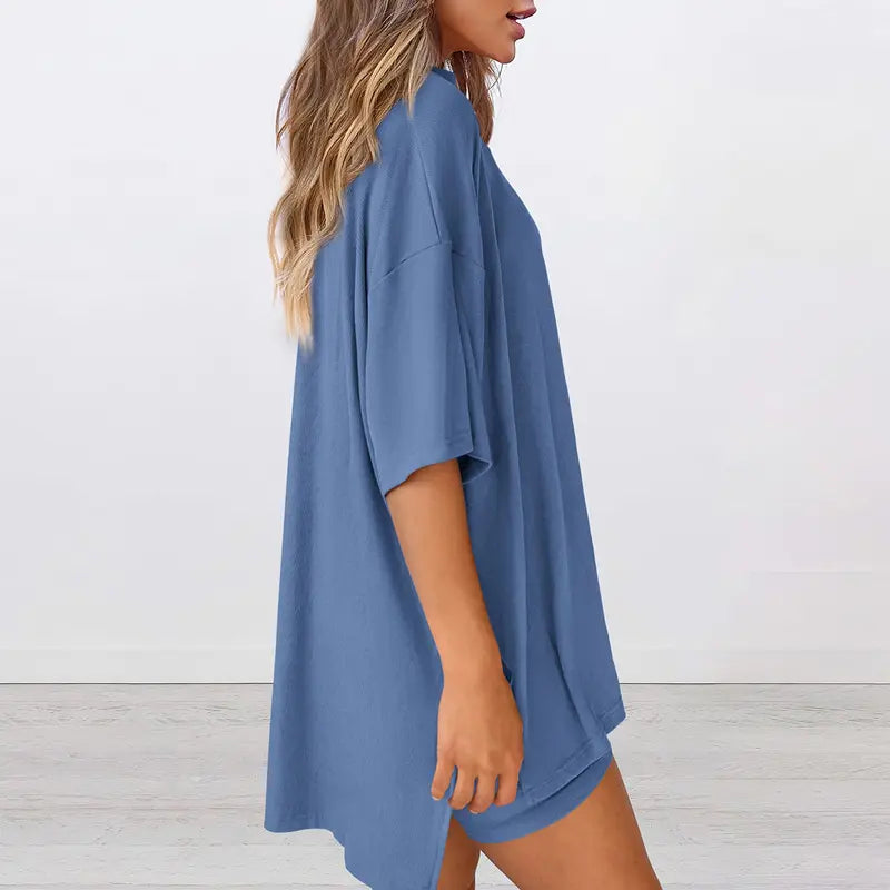 PRETTYGARDEN Crewneck Two-Piece Set