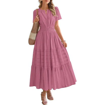 Veloura™ BreezeFlow Boho Maxi Dress