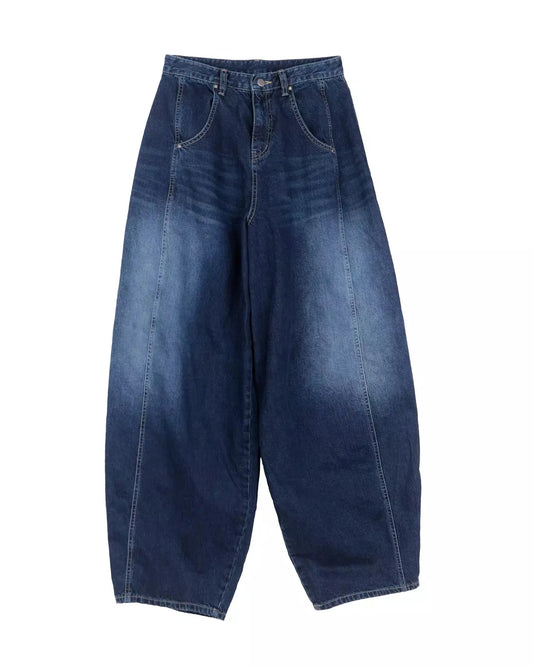 Angel Wing Print Wide-Leg Jeans VIP