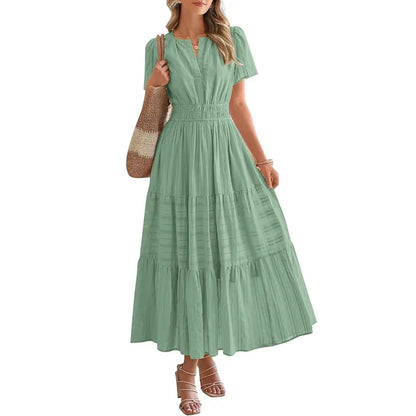 Veloura™ BreezeFlow Boho Maxi Dress
