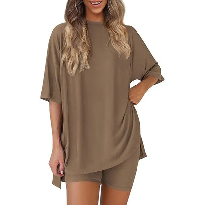 PRETTYGARDEN Crewneck Two-Piece Set