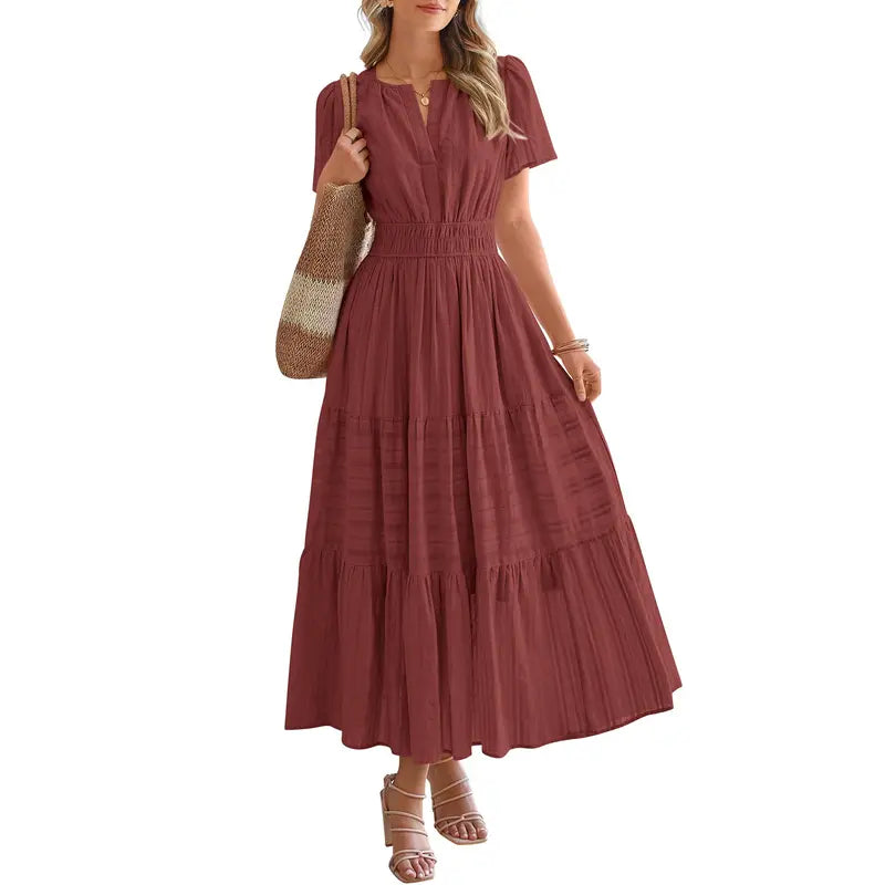 Veloura™ BreezeFlow Boho Maxi Dress