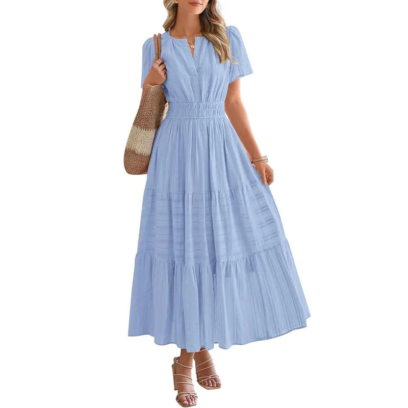 Veloura™ BreezeFlow Boho Maxi Dress