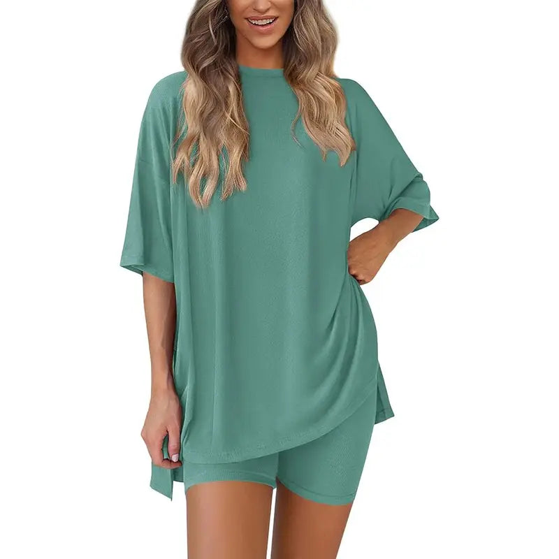 PRETTYGARDEN Crewneck Two-Piece Set