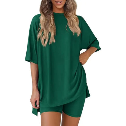 PRETTYGARDEN Crewneck Two-Piece Set