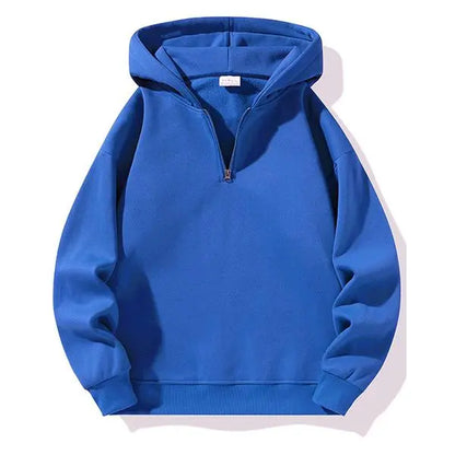 Men's Loose Fit Half Zip Hoodie