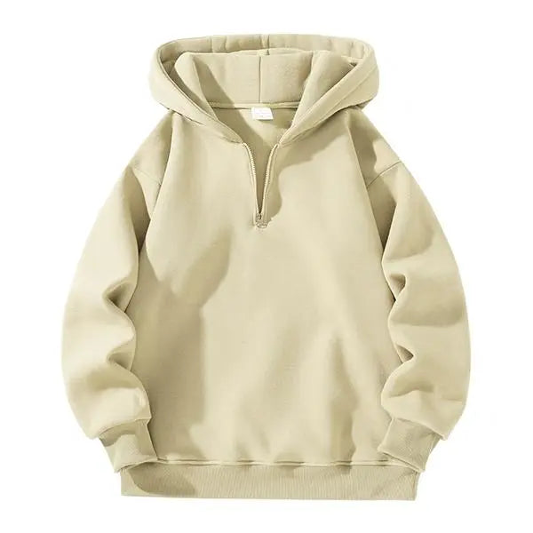 Men's Loose Fit Half Zip Hoodie