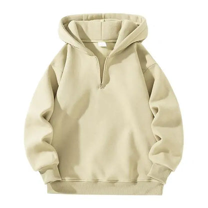 Men's Loose Fit Half Zip Hoodie