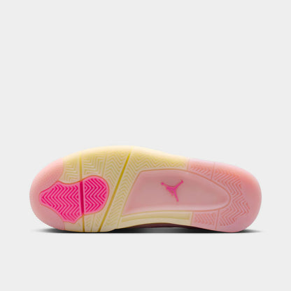 Women's 4 Retro Pearl Pink / Iced Carmine - Coconut