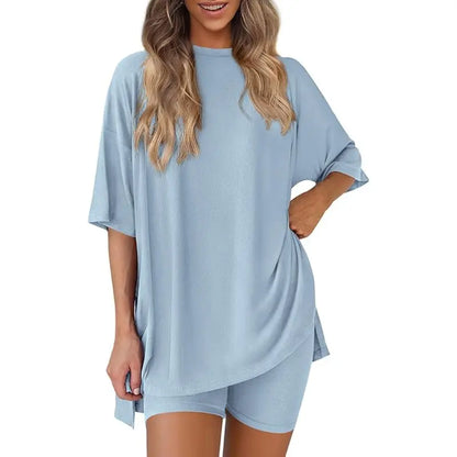 PRETTYGARDEN Crewneck Two-Piece Set