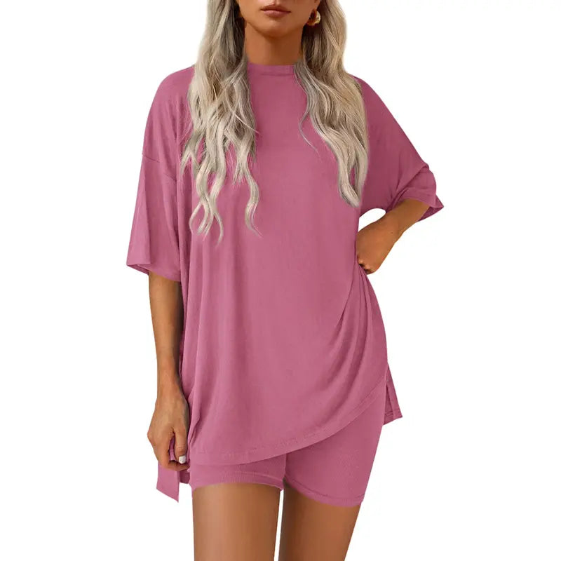 PRETTYGARDEN Crewneck Two-Piece Set